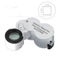 45X Folding Loupe Magnifier with LED, UV Light & Scale