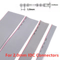 1Meter Pitch Grey Flat Ribbon Cable IDC FC Connector 10P 12P 14P 16P