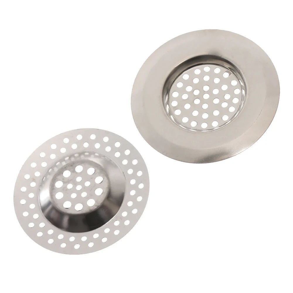 Stainless Steel Sink Drain Hair Catcher Strainer – 2 Pack