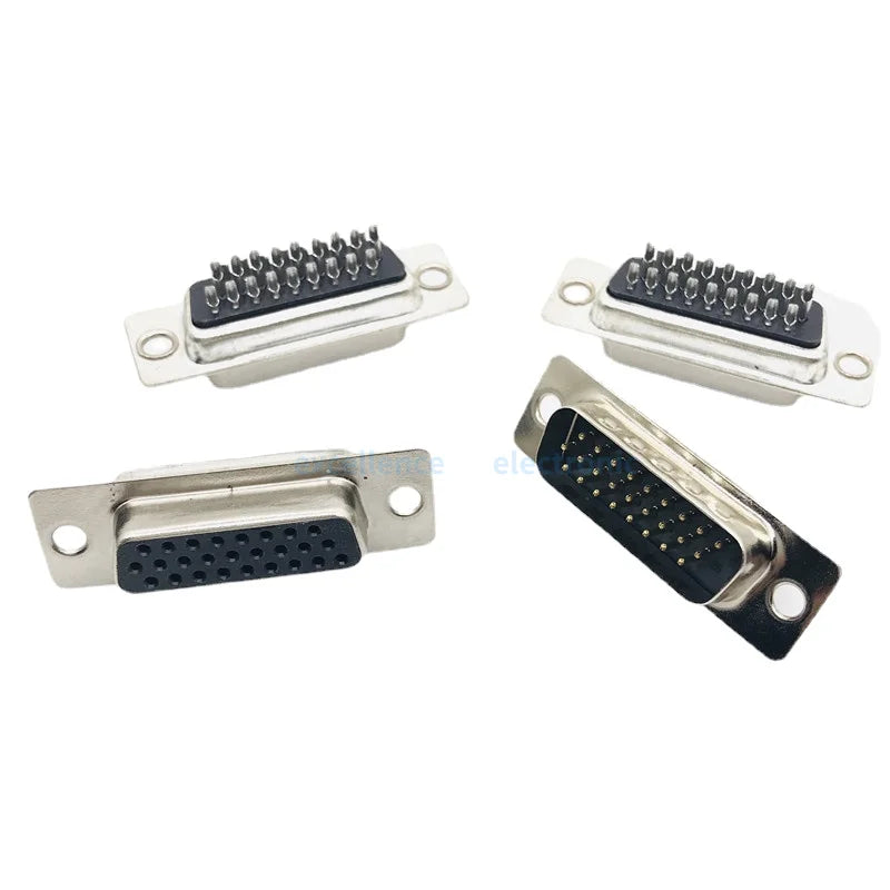 5pcs DB26 HDB26 26-Pin D-Sub Solder Connector Male & Female