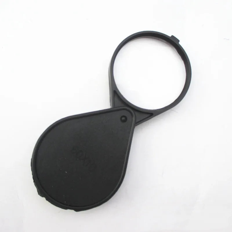 10X Foldable Pocket Magnifier – 60mm Jewelry Loupe Glass