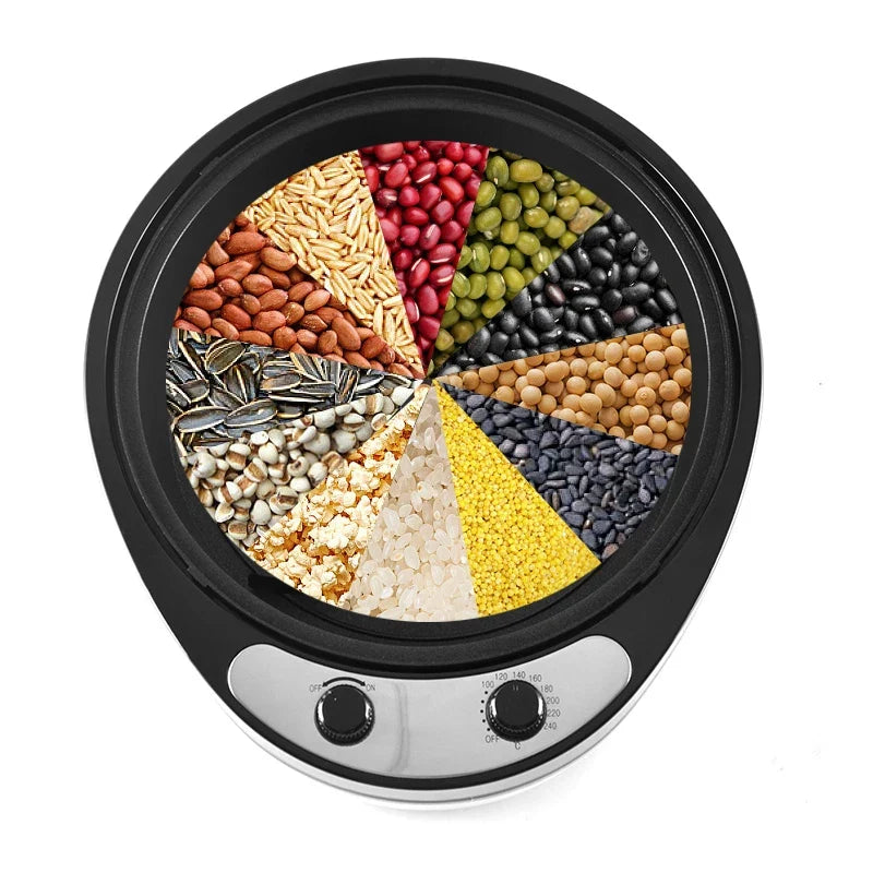 LZHZXY 1200W Coffee Bean Roaster | Auto Cooling, 0–240°C