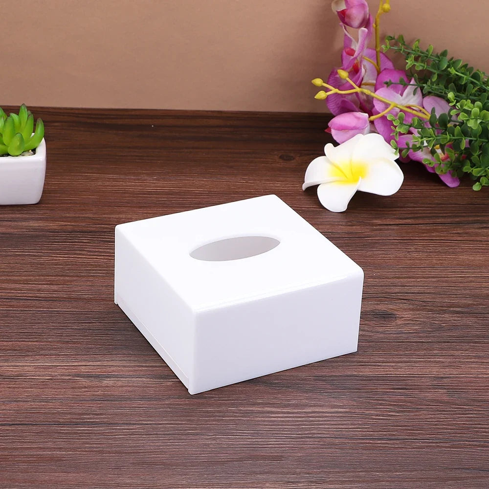 Modern Acrylic Tissue Box Cover | Holder & Dispenser