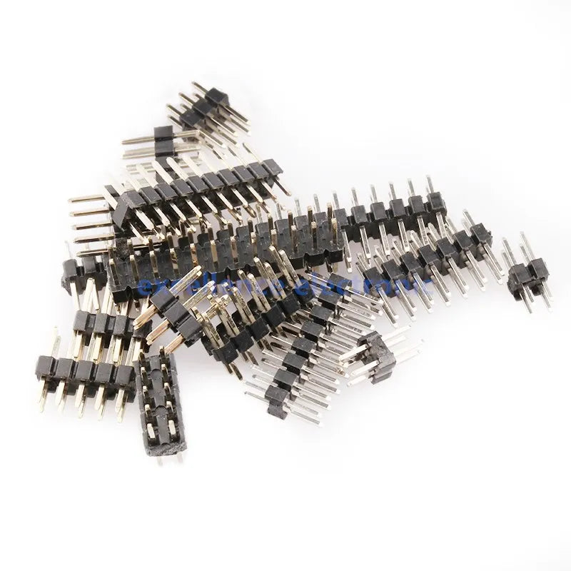 Lot Male Header Pins 2 3 4 5 6 7 8 10 12 14 15 20 40P Double Row Pin