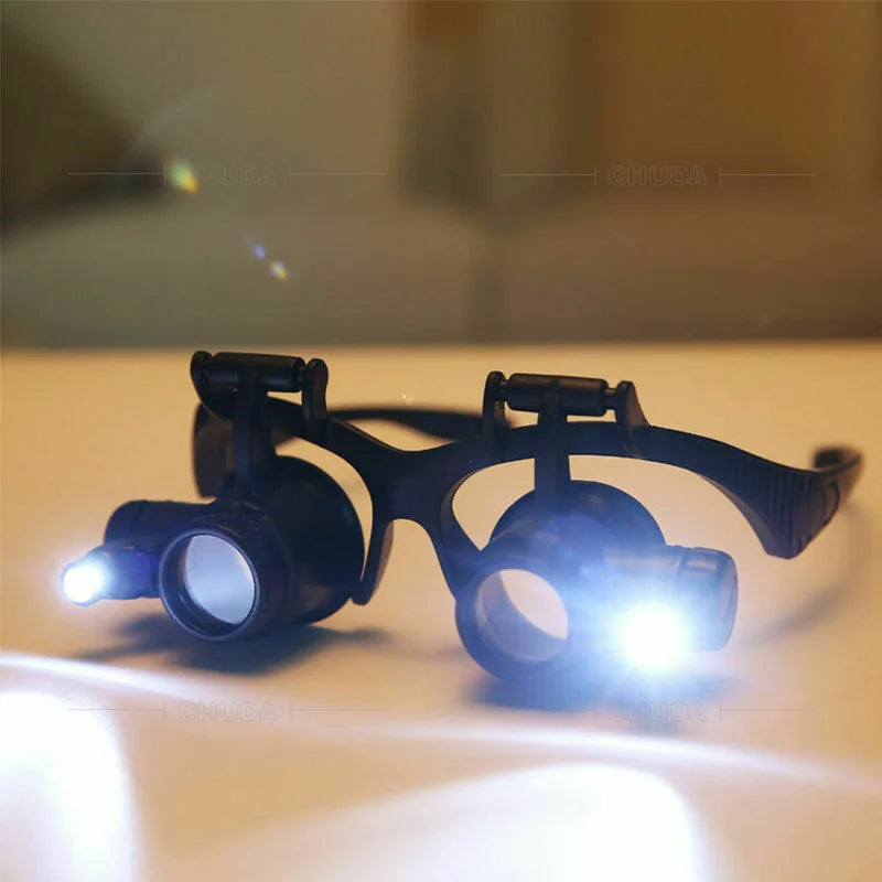 Head Mounted Magnifier with LED Light | Jewelry & Watch Repair