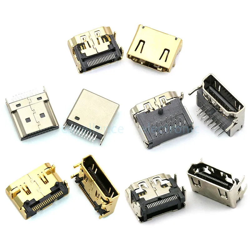 HDMI HD Interface Connector SMD 19 Pin 19P Vertical Right Angle