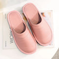 Lorilury Non-Slip Waterproof Indoor Leather Slippers Men Women