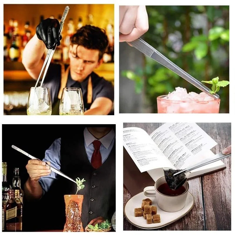 12-Inch Stainless Steel Kitchen Tongs | BBQ Chef Food Clip
