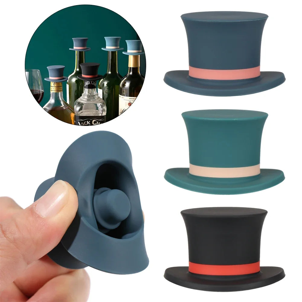 Silicone Wine Bottle Stopper | Vacuum Seal Cap for Wine & Beer