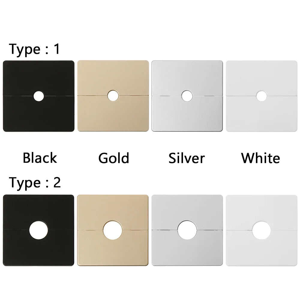 86Type ABS Wall Wire Hole Cover Air-conditioning Dust Pipe Plug