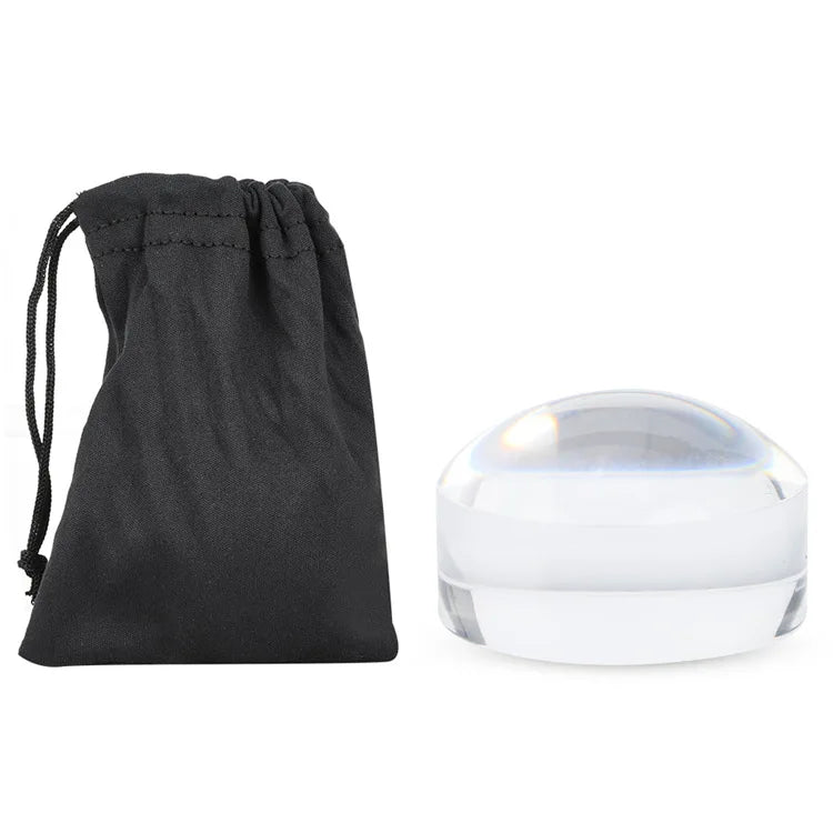 8X Magnifying Glass Paperweight – HD Circular Desk Décor
