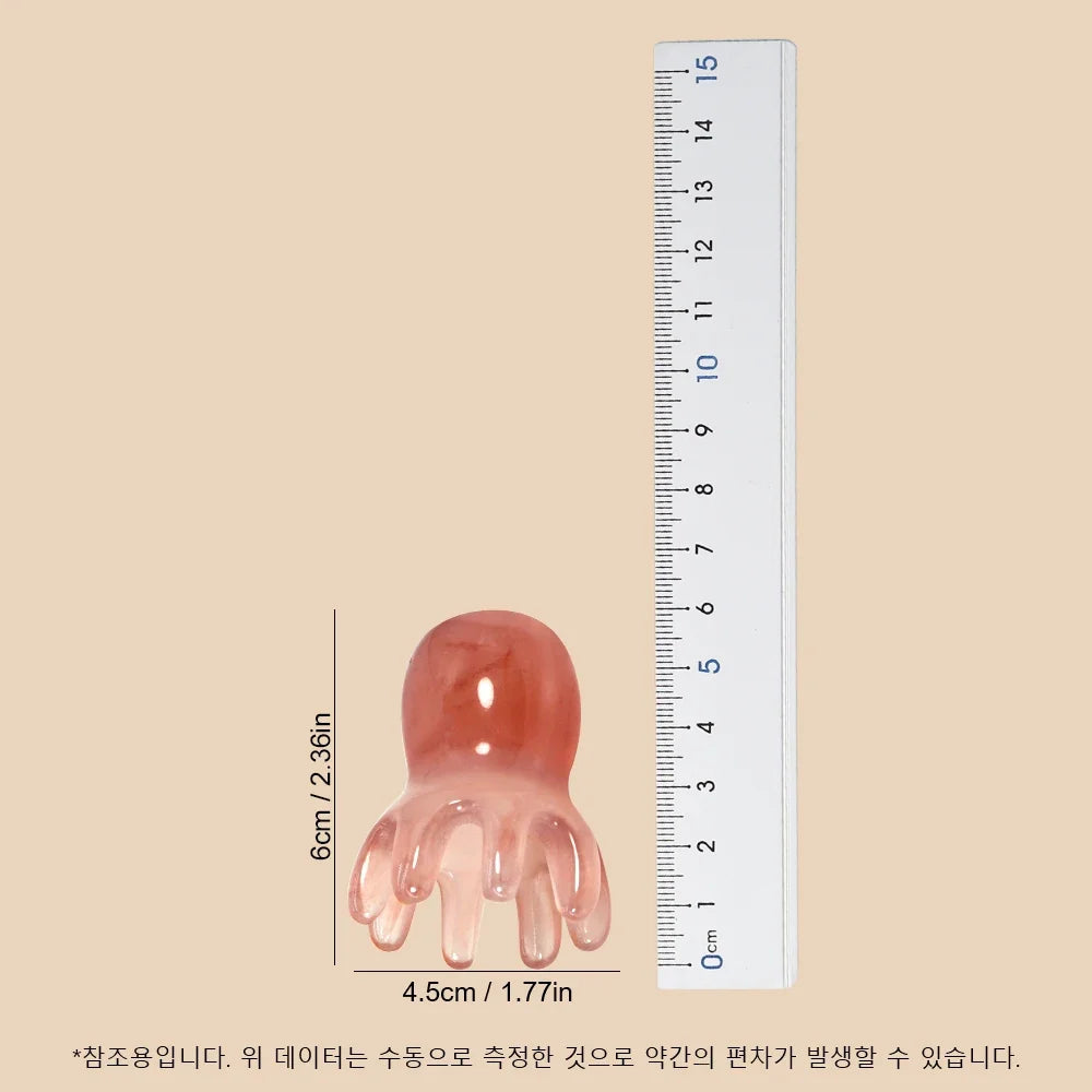 Octopus Scalp Massage Comb – Korean Hair Care Tool