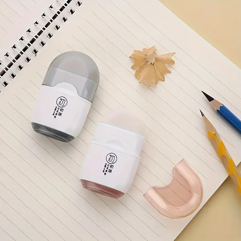 2-in-1 Eraser & Pencil Sharpener Combo | Portable Student Tool