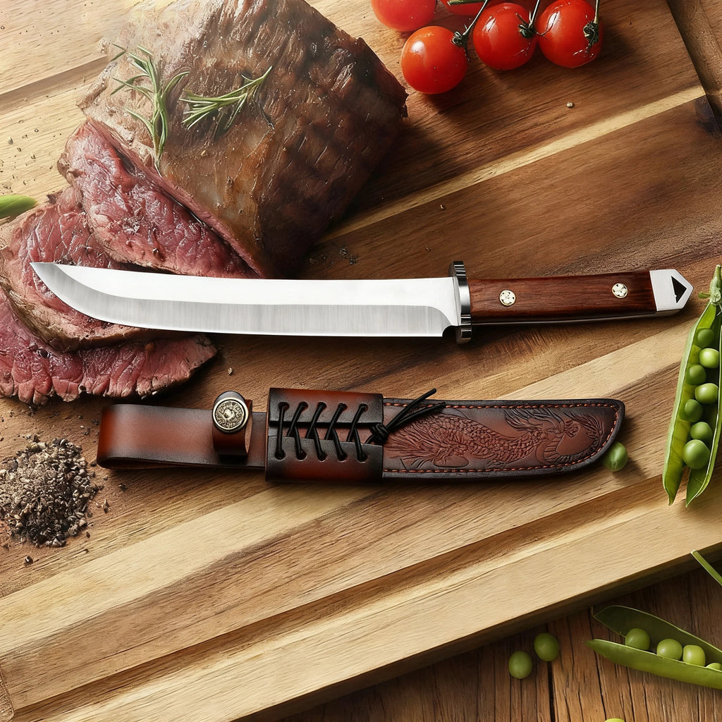 Japanese Chef's Cleaver Knife – High Hardness Steel & Wood Handle