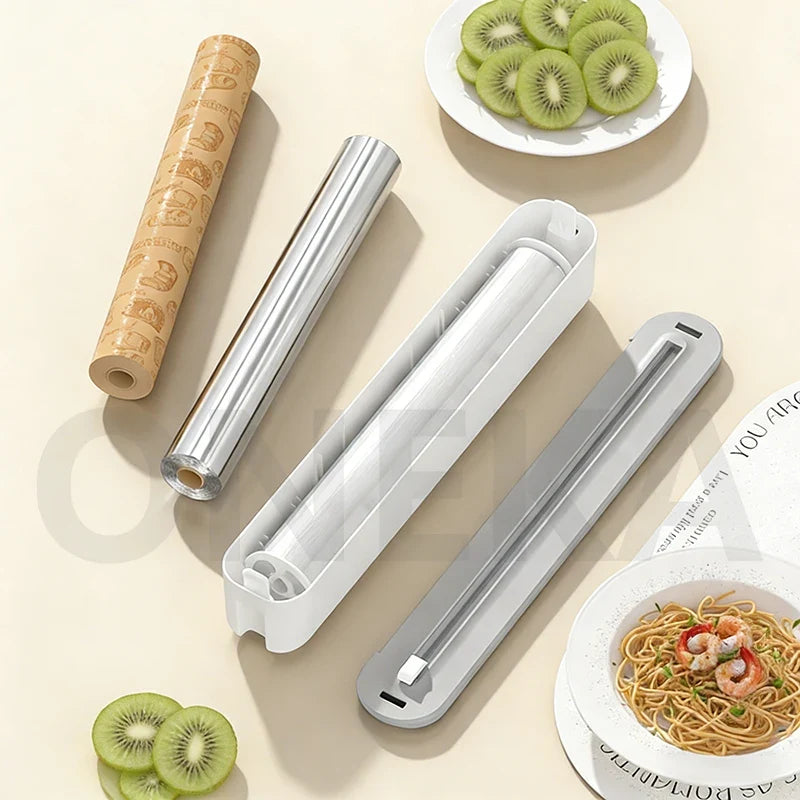 ONEKA Plastic Wrap & Foil Dispenser with Slide Cutter