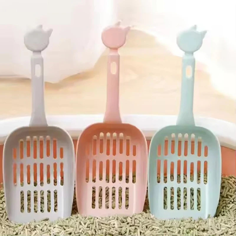 Cat Litter Scoop – Ergonomic Handle Sifting Plastic Shovel