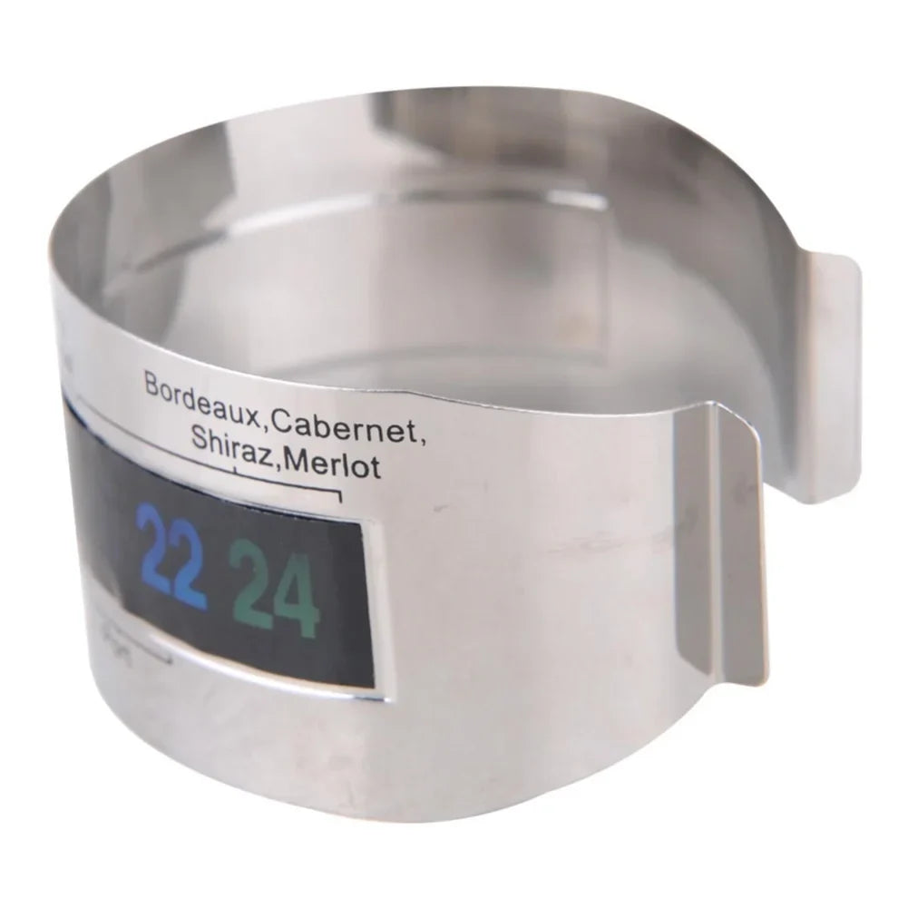 Clip-On Wine Bottle Thermometer | LCD Display | No Battery