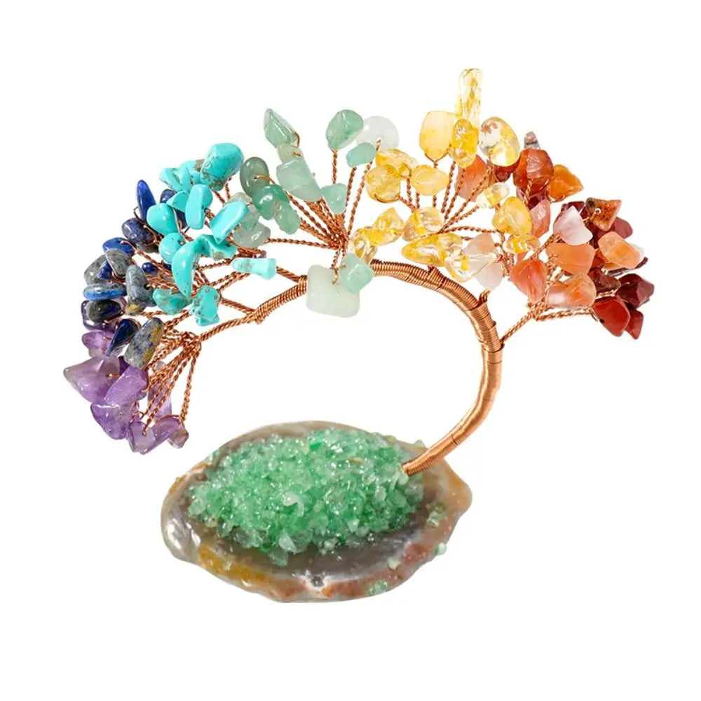 Natural Crystal Wishing Tree Ornament | Mini 8cm Decor
