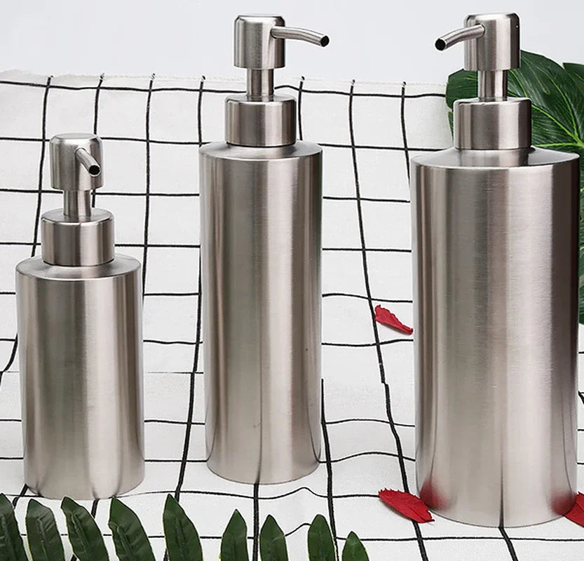 304 Stainless Steel Soap Dispenser – Silver & Rose Gold | 250–550ml