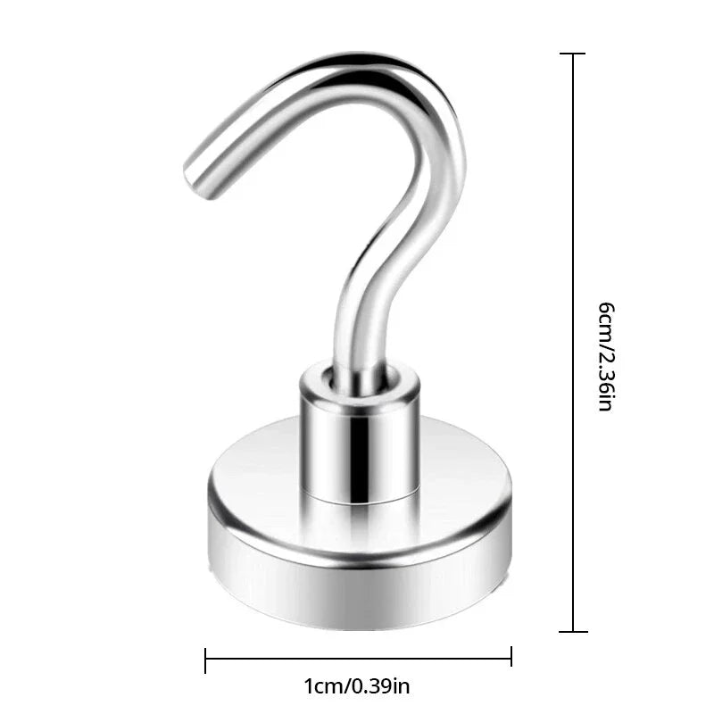 Strong Magnetic Wall Hooks – Kitchen, Bathroom & Home Storage