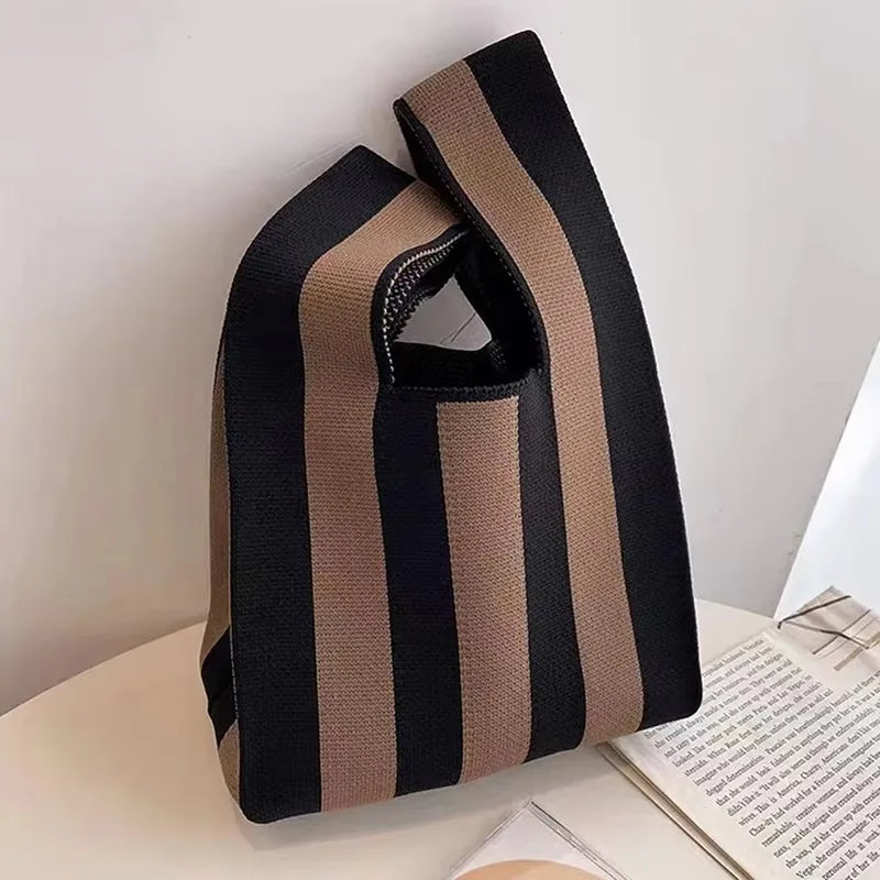 Women's Mini Hand-Woven Felt Handbag | Korean-Style Tote