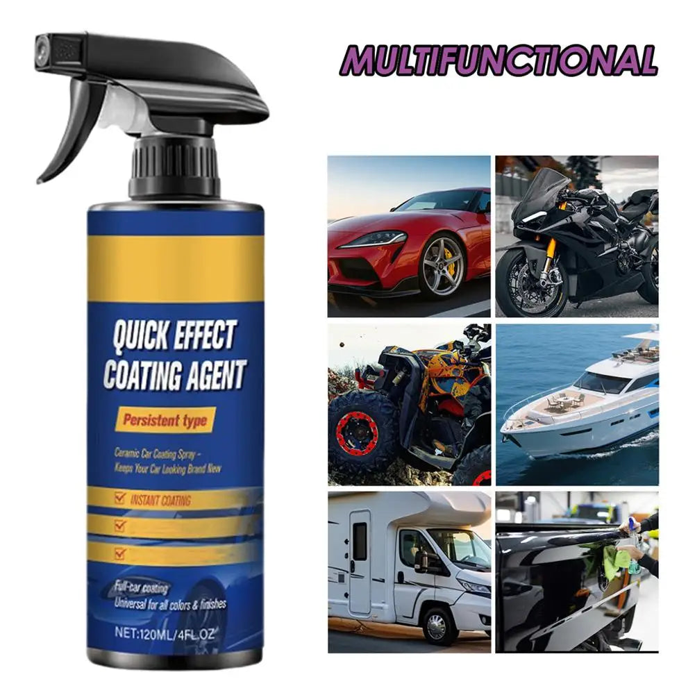 Car Paint Brightening Spray Coat Coating Glaze Wax Coated Care
