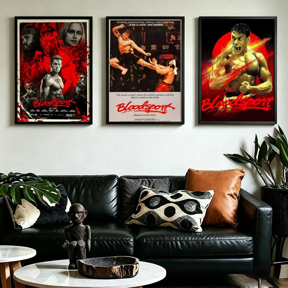 Bloodsport Movie Poster – HD Waterproof Wall Art Print