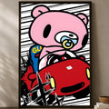 Gloomy Bear Self-Stick HD PVC Wall Art Poster | Waterproof Decor