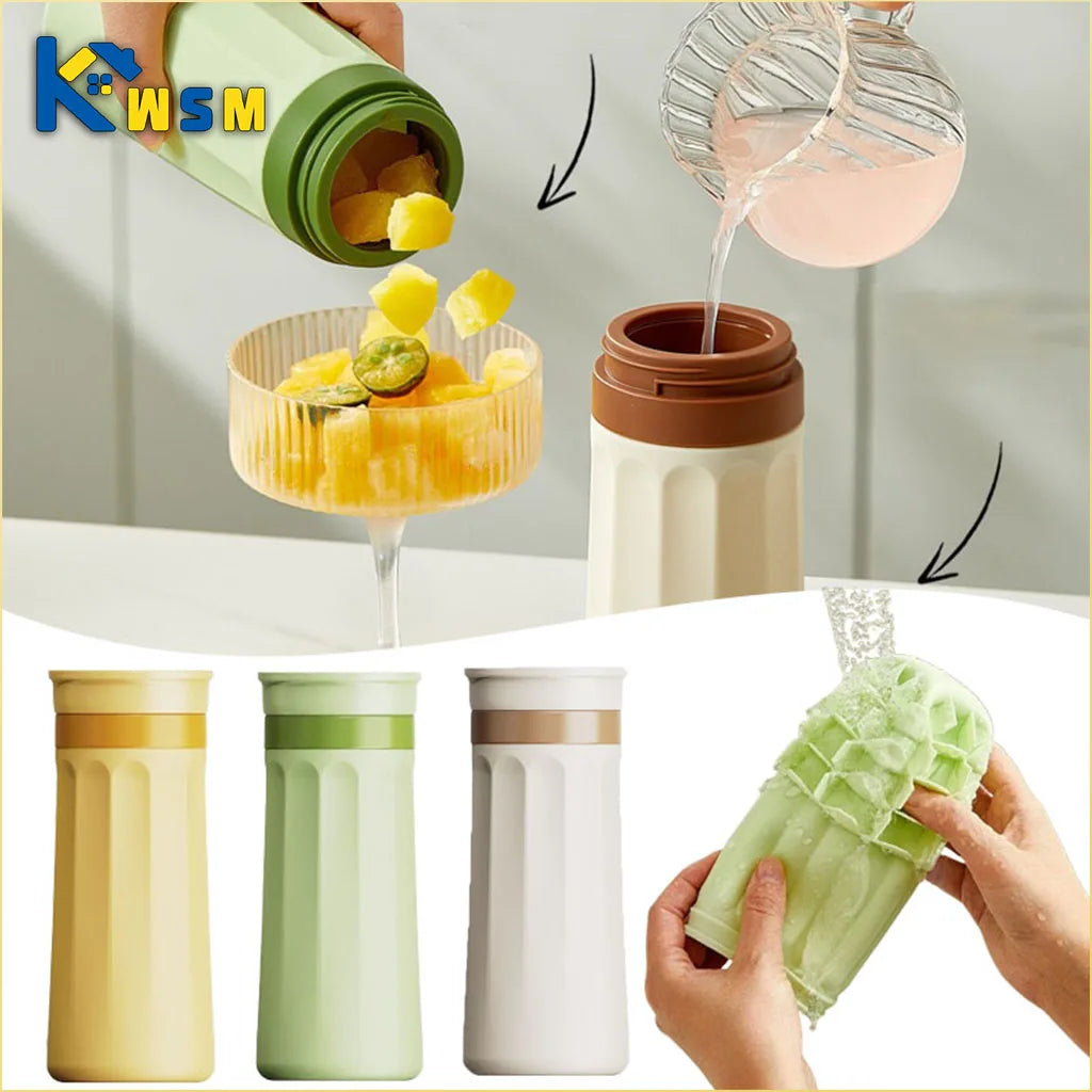 Squeeze Silicone Ice Cup Maker | Push Pop Ice Mold Drink Cup