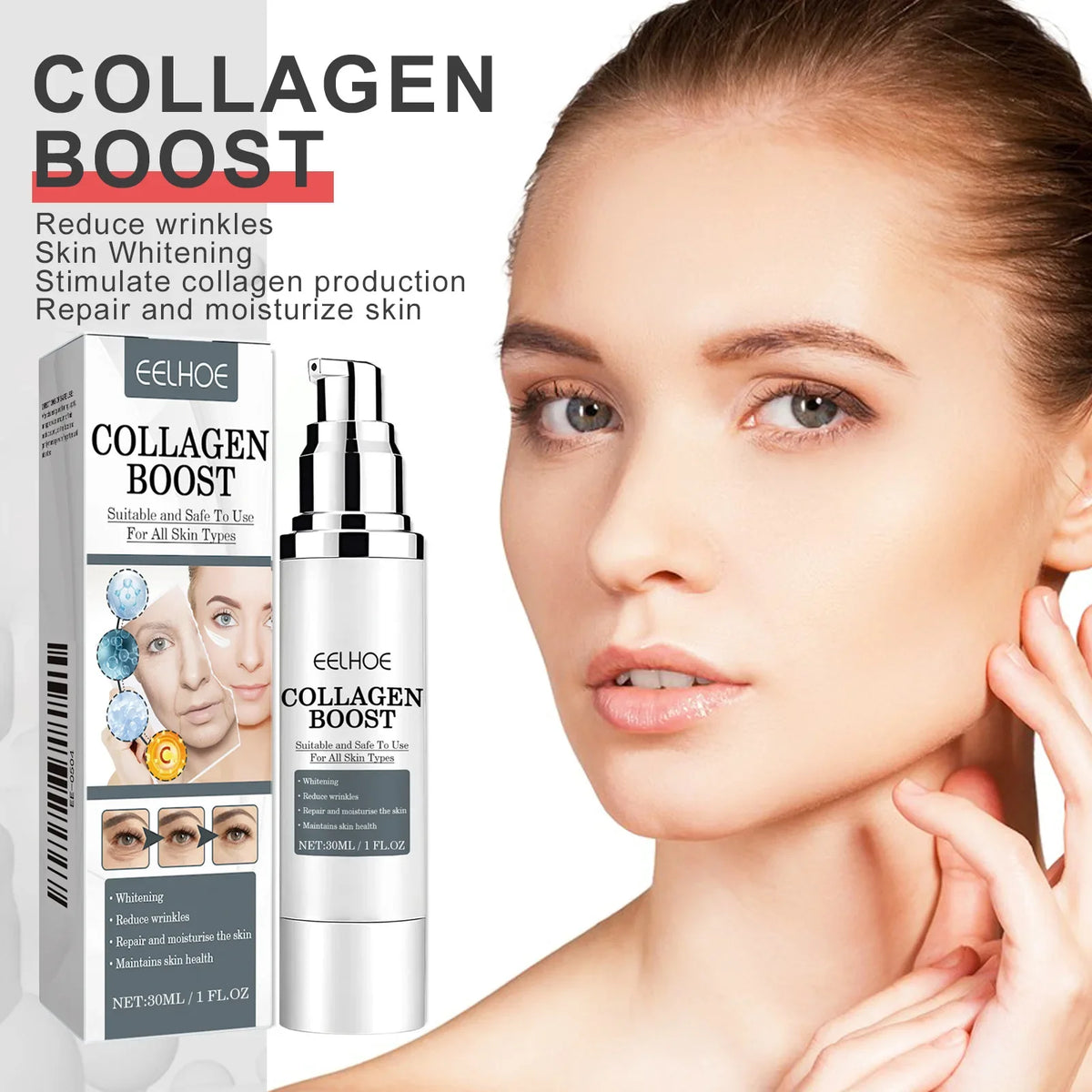 Collagen Booster Face Cream Moisturizing Firming Skin Care Women