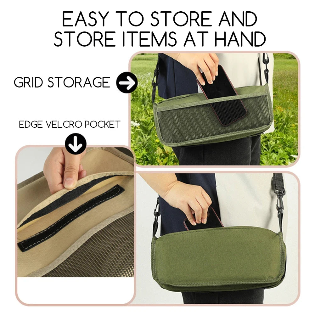 Portable Folding Camping Stool with Carry Bag – Lightweight