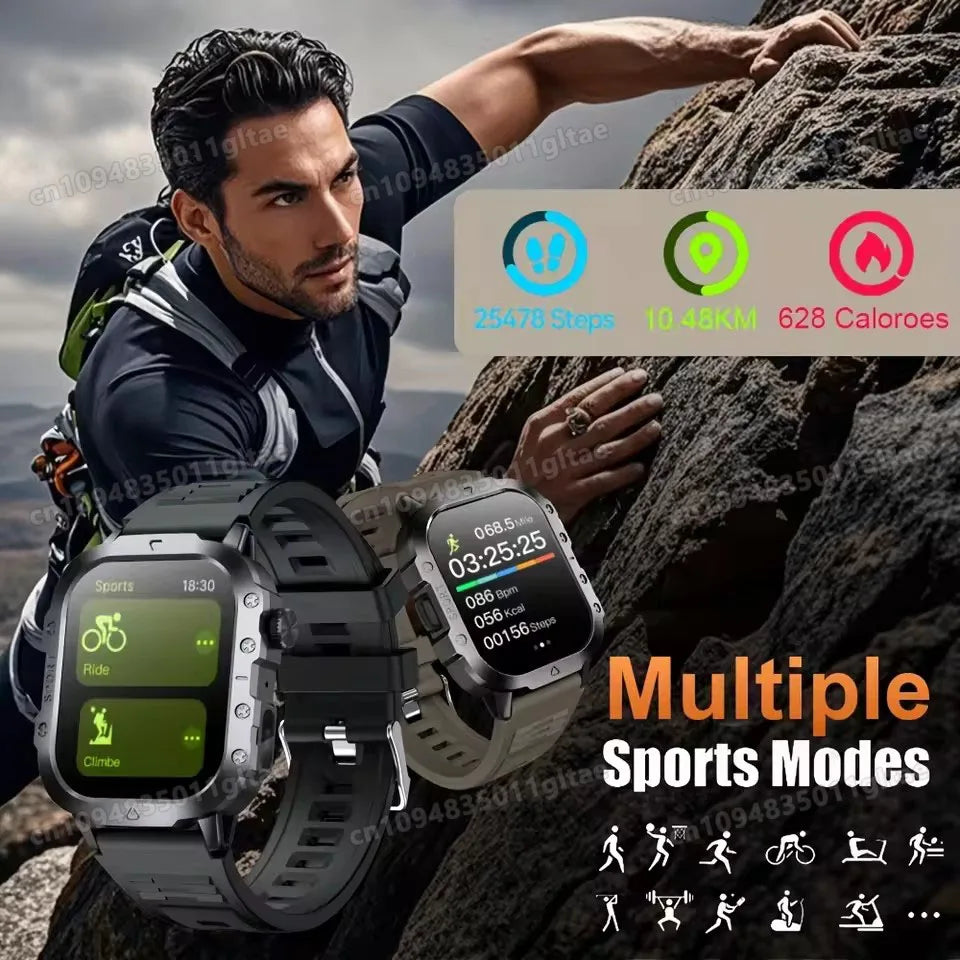 2026 Men Smart Watch HD Bluetooth Call Sleep Heart Rate Health