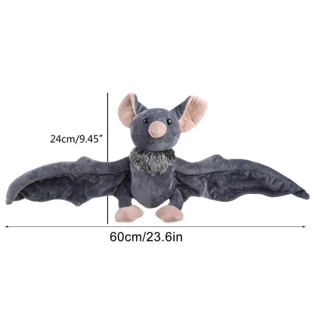 Bat Stuffed Plush Doll Pillow | Foldable Wings Halloween Decor