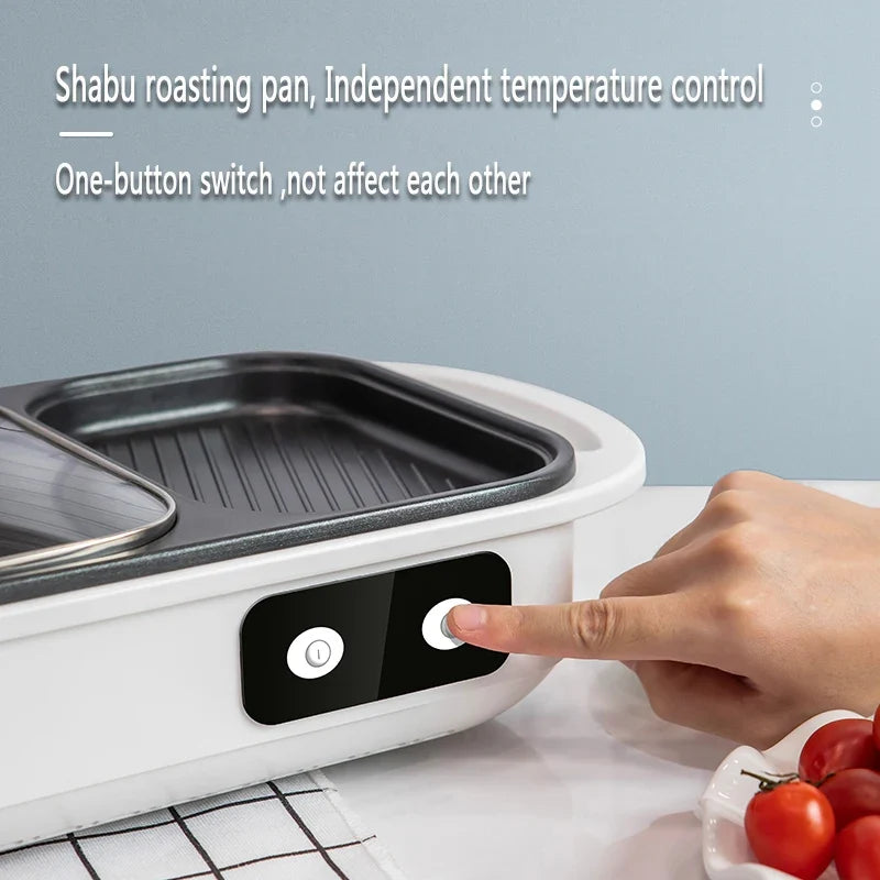 BALASHOV 2-in-1 Electric Hot Pot & Grill – Mandarin Duck Cooker