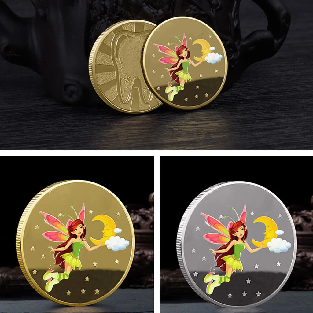 Tooth Fairy Golden Coin – Kids Tooth Loss Reward Gift