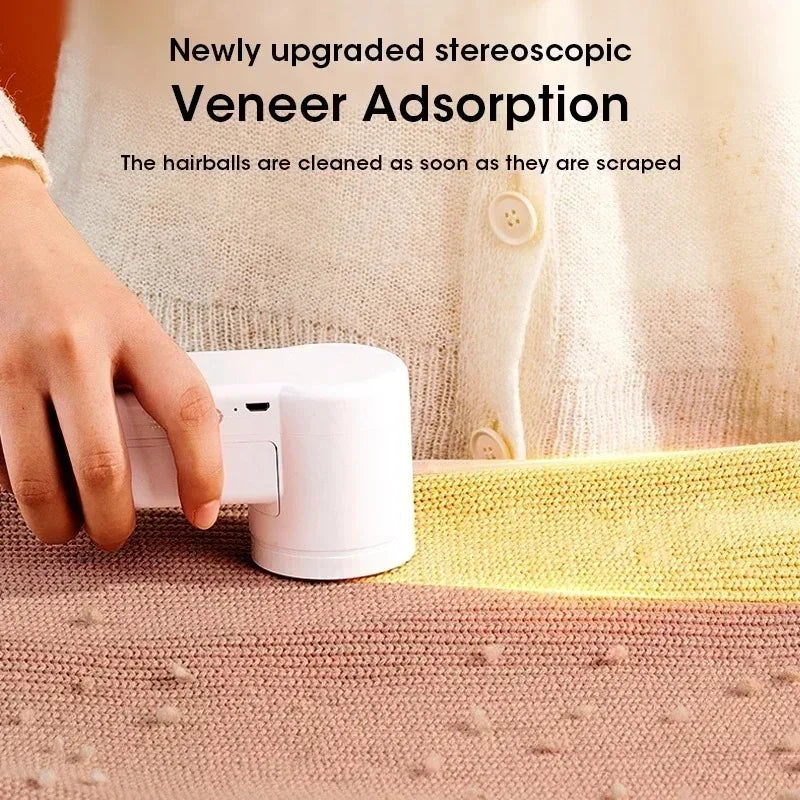 Electric Lint Remover – Wireless 6-Blade Fabric Shaver