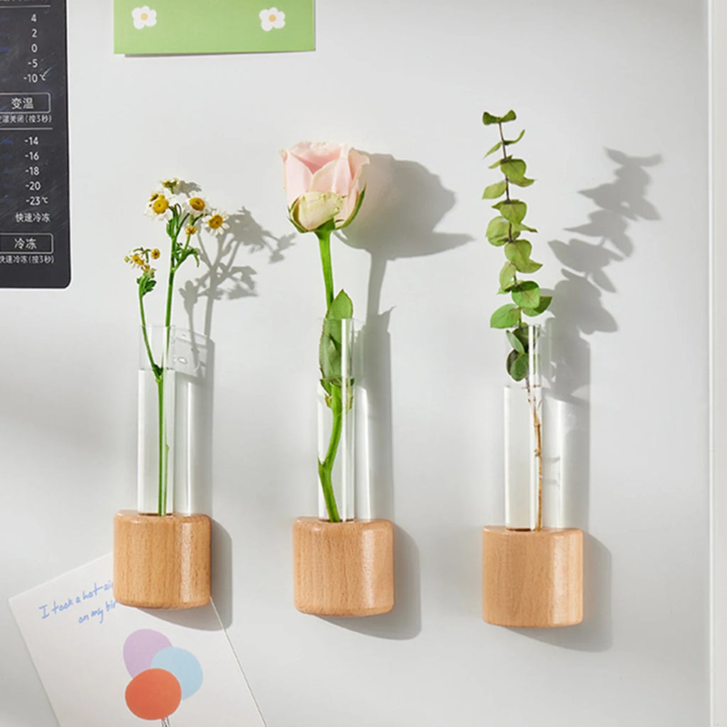 Mini Magnetic Test Tube Vase | Hydroponic Fridge Planter