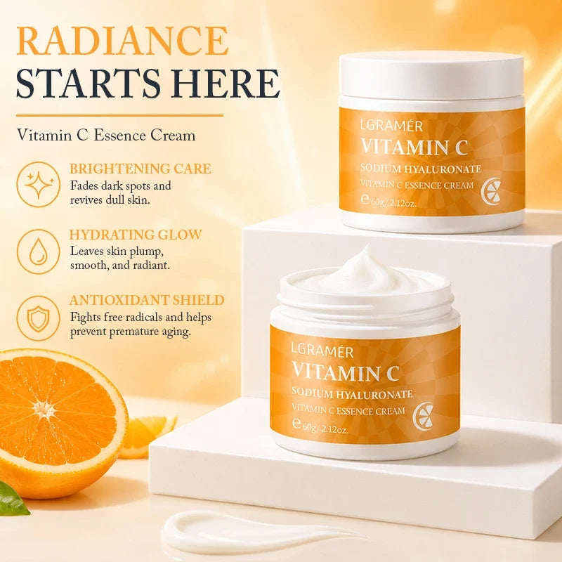 LGRAMER Vitamin C & Hyaluronic Acid Brightening Face Cream