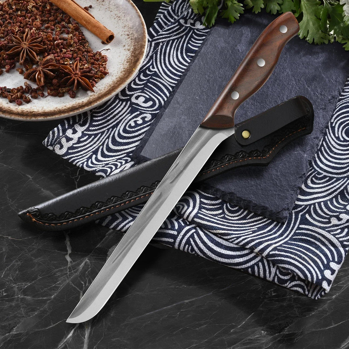 PLYS Stainless Steel Ham & Utility Kitchen Knife – 21cm