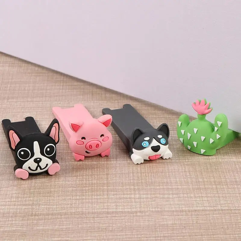 Wedge Doorstops Silicone Door Stop Reusable Shock Absorbent Block