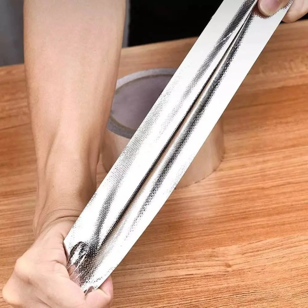 High-Temp Aluminum Foil Fiberglass Cloth Tape – Duct Repair