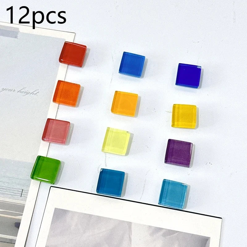 Colorful Fridge Magnets – Cute Decorative Designs 12/24 Pcs