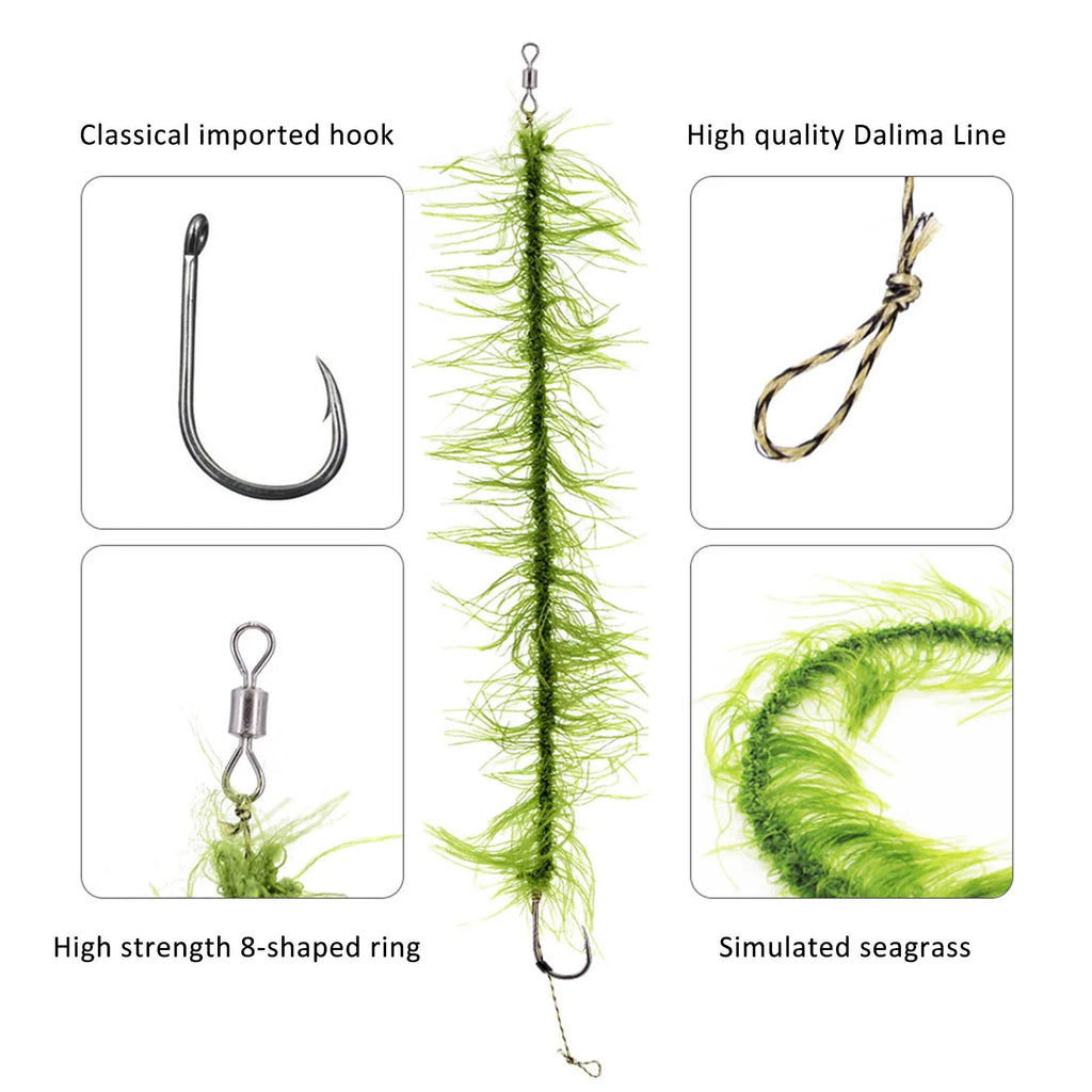 Grass Carp Fishing Bait Hook | Simulation Aquatic Plant Lure