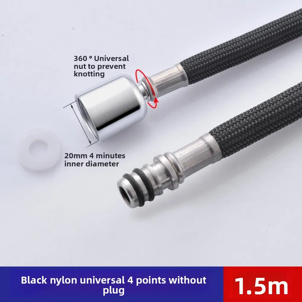 Flexible Nylon Shower Hose 1.5M/2.0M High Pressure G1/2
