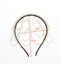 Vintage Pearl Headband – Layered Beaded Bridal Hair Hoop