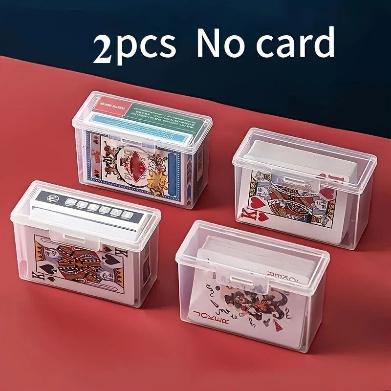 Clear Waterproof Playing Card Cases | Plastic Storage Boxes