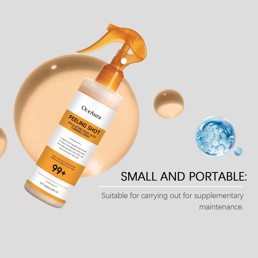 Kojic Acid Turmeric Body Brightening Exfoliating Spray 100ml