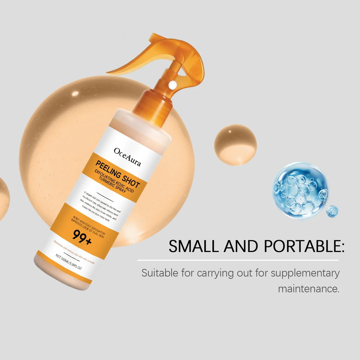 Kojic Acid Turmeric Body Brightening Exfoliating Spray 100ml