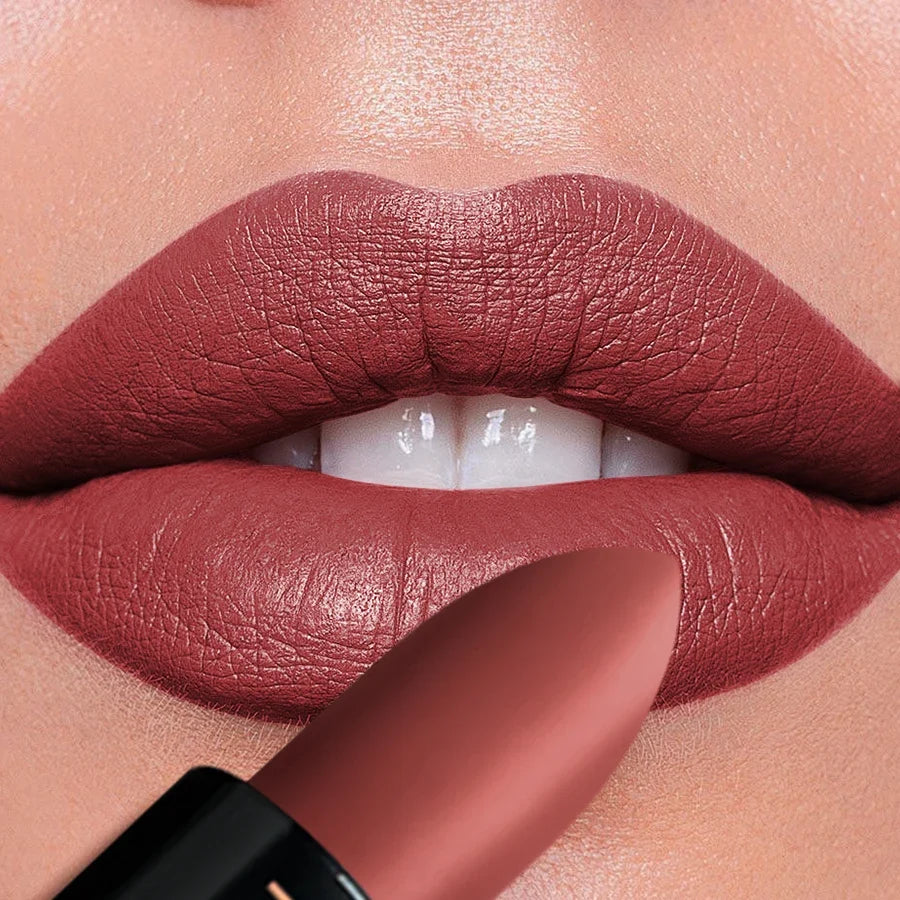 KAFURUX 25-Color Matte Lipstick – Waterproof Long-Lasting