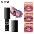 QIBEST Black Mirror Color-Changing Lip Gloss Oil | Diamond Shine
